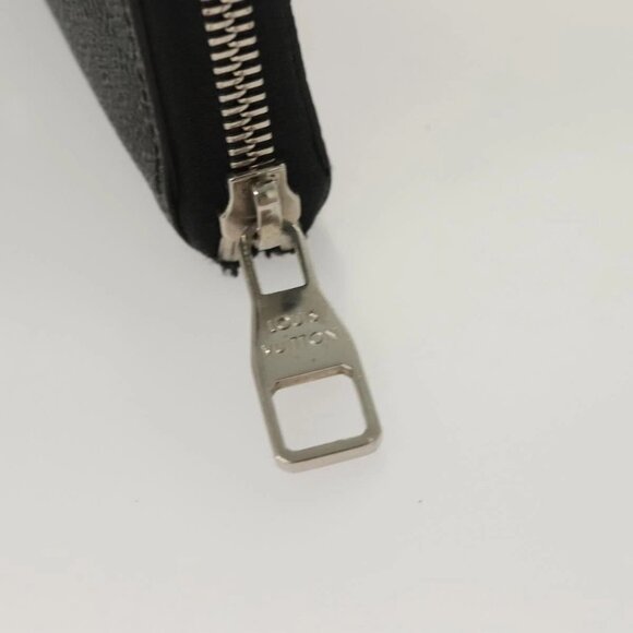 LOUIS VUITTON Damier Graphite Zippy Wallet Vertical N63095 LV Auth SW1050 - Picture 9 of 16